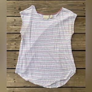 Striped Short Sleeve Top